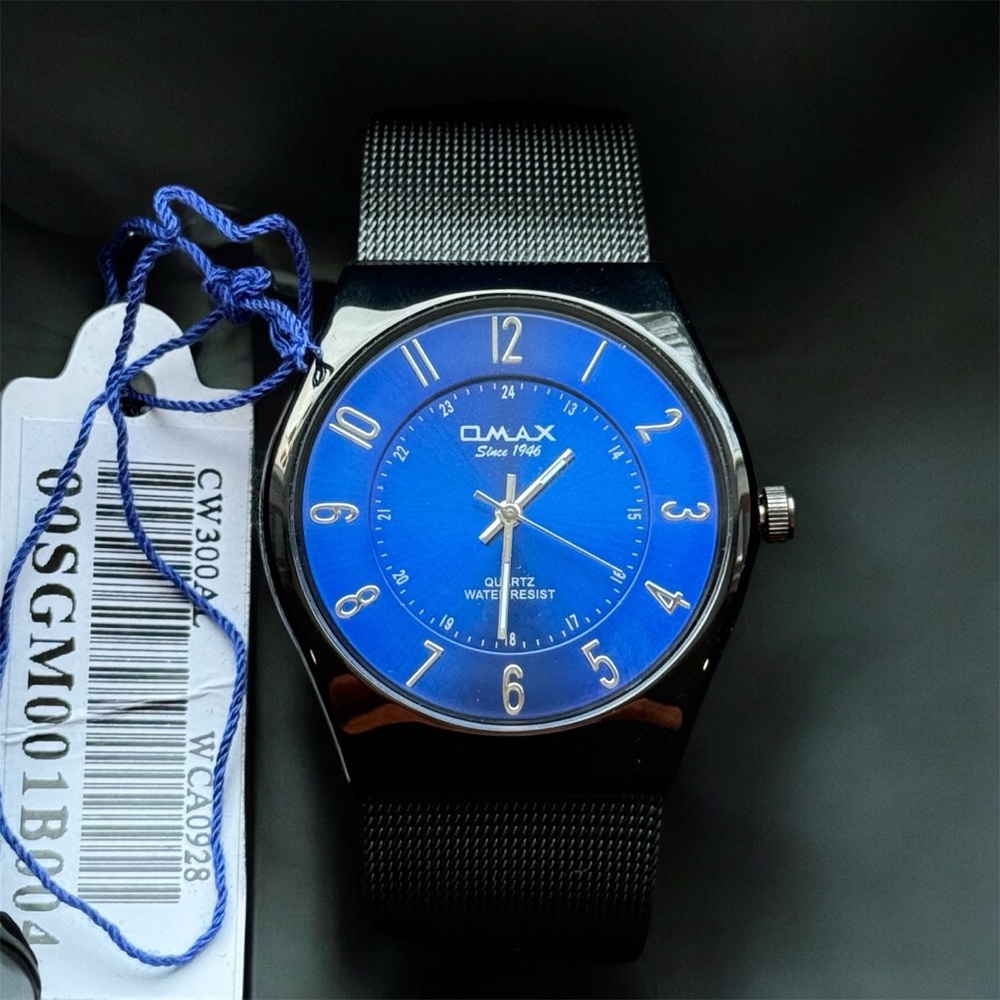 Omax since 1946 watch blue dial Swiss company